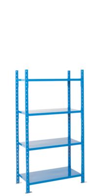 Steckregal-Grundfeld, m. 4 Stahlblechböden, B 1010 x T 500 x H 2000 mm