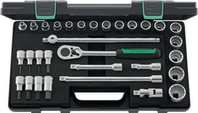 Steckschlüsselsatz 50/54/25/6 KN 31-tlg.1/2 Zoll SW 8-32mm Z.36 12KT