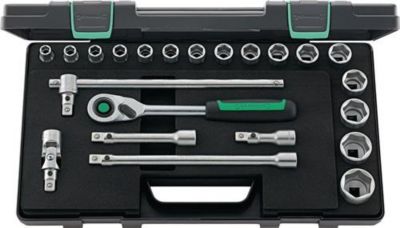 Steckschlüsselsatz 52/16/6QR 22-tlg.1/2 Zoll SW 10-32mm Z.80 6KT