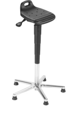 Stehhilfe Assistent Futura AF2-PU2, schwarz, Fußkreuz aus Aluminium