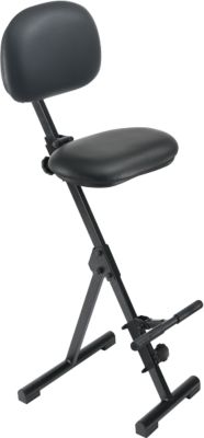 Stehhilfe meychair Futura Light AF-SR-11153, klapp- & sitzhöhenverstellbar, mit Aufstieghilfe, B 370 x T 210 x H 540-900 mm, Stahl & Kunstleder, schwarz