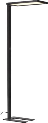 Stehleuchte Worklight EASY FL 940, LED 60 W, dimmbar, 4000 K, 7150 lm, direkt/indirekt, H 1950 mm, Kopf 570 x 280 mm, Stahlfuß, schwarz