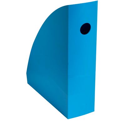 Stehsammler Exacompta BEE BLUE Pen Cube, für Dokumente im Format A4+, mit Griffloch, Kunststoff, blaugrün, 6 Stück