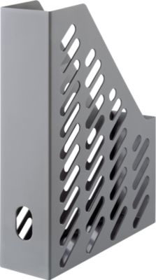 Stehsammler KARMA, DIN A4/C4, 100% Recyclingmaterial, B 76 x T 246 x H 315 mm, H vorne: 148 mm, grau