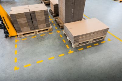 Stellplatz-Markierung Durable, selbstklebend in L-Form, für Böden, 10 Stück