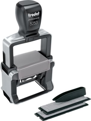Stempel Trodat Professional 5253 4.0 Typomatic, 6 Zeilen, mit Stempelkissen