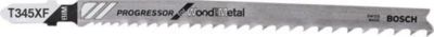 Stichsägeblatt T345XF Pro gressor for Wood and Meta l L.132mm Zahnt.2,4-5mm 3