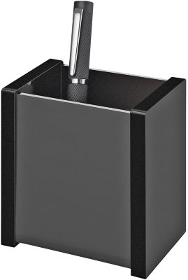 Stifteköcher WEDO Black Office, schwarz mattiert/glänzend