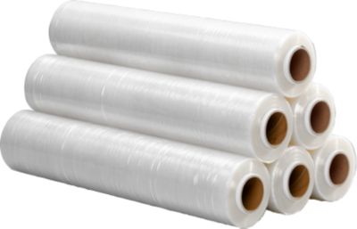 Stretchfolie, 500 mm x 300 m, transparent, Stärke 20 my, 6 Rollen