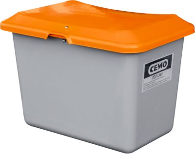 Streugutbehälter Standard, ohne Entnahmeöffnung, 200 l, L 890 x B 600 x H 640 mm