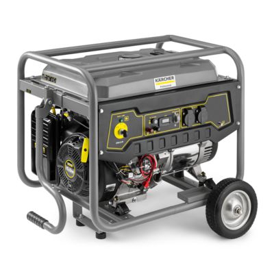 Stromerzeuger Kärcher PGG 3/1, Benzinbetrieb, mobil, 2,8 kW, 15 l, bis 12 h, 74 dB, Spannungsregler, Ölmangel- & Überlastschutz, Elektrostartregler