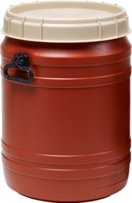 Superweithals-Fass, braun/beige, 64 l