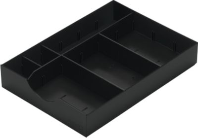 System-Schublade für Sortierstation Styro styrodoc, schwarz