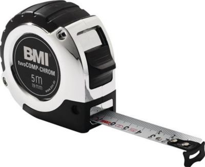 Taschenrollbandmass chrom L.3m B.16mm mm/cm EG II Ku.Automatic BMI