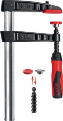 Tempergussschraubzwinge TG-2K Spann-W.160mm A.80mm 2K-Griff 25x6mm