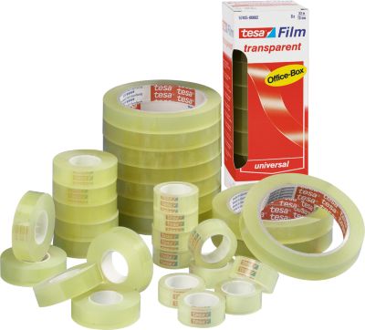 tesa® Film, ø 76 mm, 66 m x 12 mm, transparent