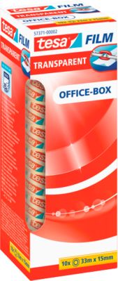 TESA® Klebefilm, ø 26 mm, 33 m x 15 mm, transparent