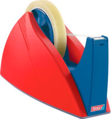 tesa Profi-Tischabroller, rot/blau, f. Rolle 66 m x 25 mm