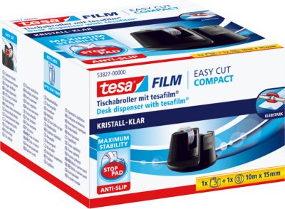 tesafilm® Tischabroller Easy Cut Compact, schwarz