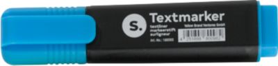 Textmarker S. mit Keilspitze, lichtbeständig, schnell trocknend, blau, 1 Stück