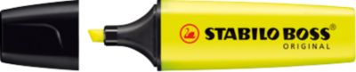 Textmarker STABILO® BOSS Original, Keilspitze, lichtbeständig, schnell trocknend, gelb, 1 Stück