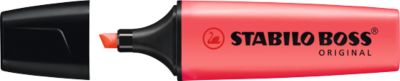 Textmarker STABILO® BOSS Original, Keilspitze, lichtbeständig, schnell trocknend, rot, 10 Stück