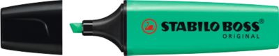 Textmarker STABILO® BOSS Original, Keilspitze, lichtbeständig, schnell trocknend, türkis, 10 Stück