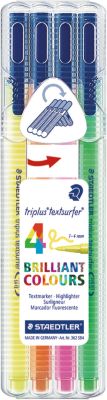 Textmarker Staedtler triplus textsurfer, Strichbreite 1-4 mm, schnelltrocknend, 4er-Set