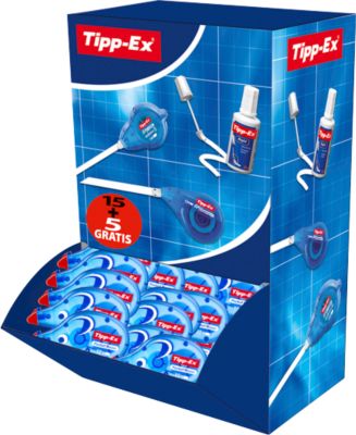 Tipp-Ex Pocket Mouse Korrekturroller mit 10 m Band, 4,2 mm breit, 20 Stück im 15+5 Vorteilspack