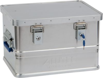 Transportbox Alutec CLASSIC 30, Aluminium, 30 l, L 430 x B 335 x H 270 mm, Zylinderschlösser