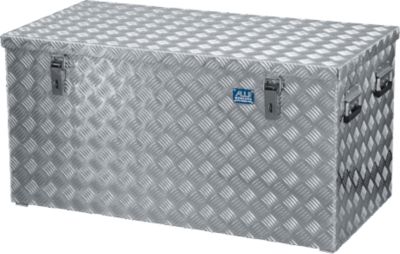 Transportkiste, Aluminium-Riffelblech mit Gasdruckdämpfer, 250 l