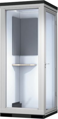 TRENDLINE CoWoCube 1 "Der Kompakte", B 1188 mm x L 1148 mm x H 2832 mm, Schallschutzpaket, 1x Steckdose