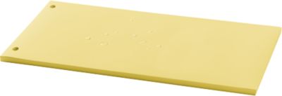 Trennstreifen-Folien, Polypropylen, unifarben, 100 Stück, gelb
