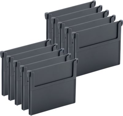Trennwand für Regalkasten RK 421/521/621, Recycling-Polypropylen, eisengrau, 10 Stück
