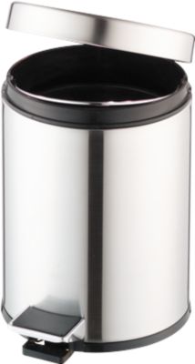 Tretabfalleimer aus Edelstahl, ø 200 x H 280 mm, 3 l