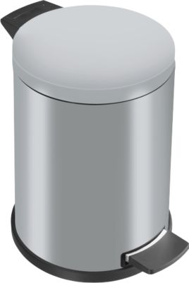 Tretabfalleimer Profi Line Solid 14 Liter, mit Kunststoff Inneneimer, silber