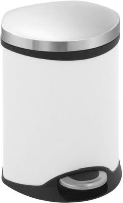 Tretabfalleimer Soft Close weiss, 6 Liter