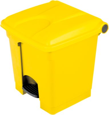 Tretabfallsammler aus Polyethylen 30 l, gelb