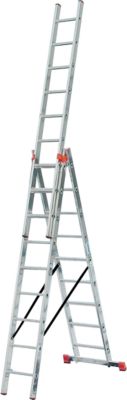 TRIBILO Vielzweckleiter, 3 x 9 Sprossen