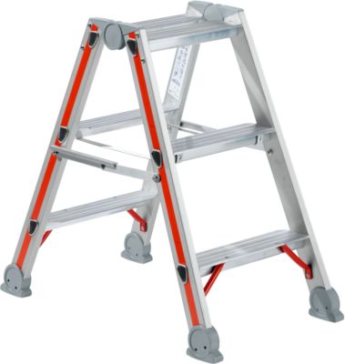 Tritt aus Aluminium, 3 Stufen