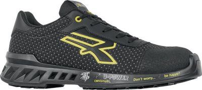 U.POWER Sicherheitsschuhe MATT, Gr. 44, schwarz/gelb, S3 CI SRC ESD, PUTEK® star, Alukappe