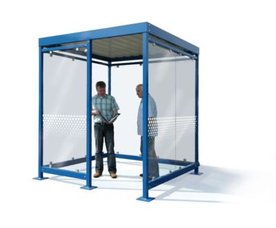 Überdachungssystem WSM Köln K2 c/b, B 2165 x T 2165 x H 2510 mm, Bausatz, enzianblau RAL 5010