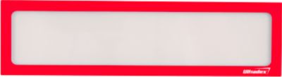 Ultradex Infotasche, magnetisch, für Überschriften, B 225 x H 60 mm, A4, rot
