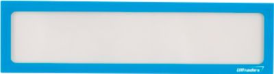 Ultradex Infotasche, magnetisch, für Überschriften, B 435 x H 60 mm, A2, blau, 5 Stück