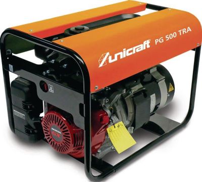 UNICRAFT Stromerzeuger PG 500 TRA, 2,8/4,3 kW Benzin, Honda GX270, AVR, IP23 Schutzklasse
