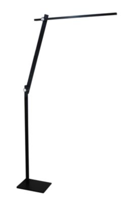 Unilux LED Stehleuchte LUMILIGHT, 10 W, 1120 lm, 3000-6000 K, dimmbar, höhenverstellbar, neigbar, Aluminium und Stahl, schwarz