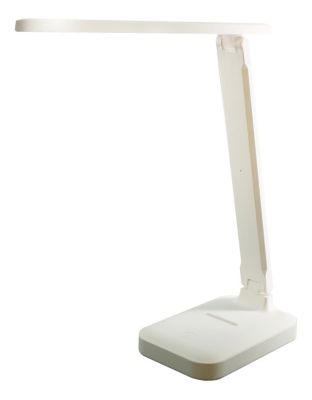 UNILUX LED-Tischleuchte KAPA, faltbar, Weiß, dimmbar, Farbtemperatur einstellbar, mit Akku,
