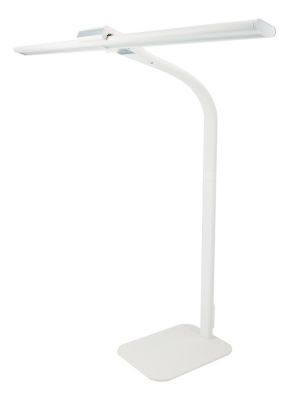 UNILUX LED-Tischleuchte Strata Base, Weiß, 66 cm, dimmbar, Fernbedienung, USB