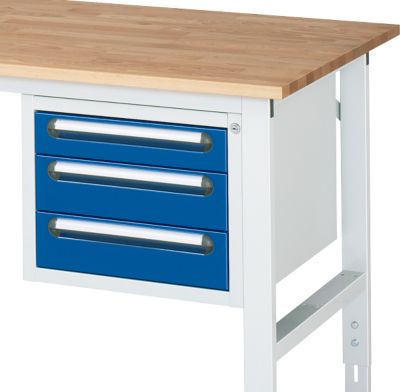 Unterbau-Container, Schublade 1 x 90 mm + 2 x 120 mm