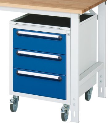 Unterbau-Roll-Container, Schublade 2 x 150 mm + 1 x 180 mm